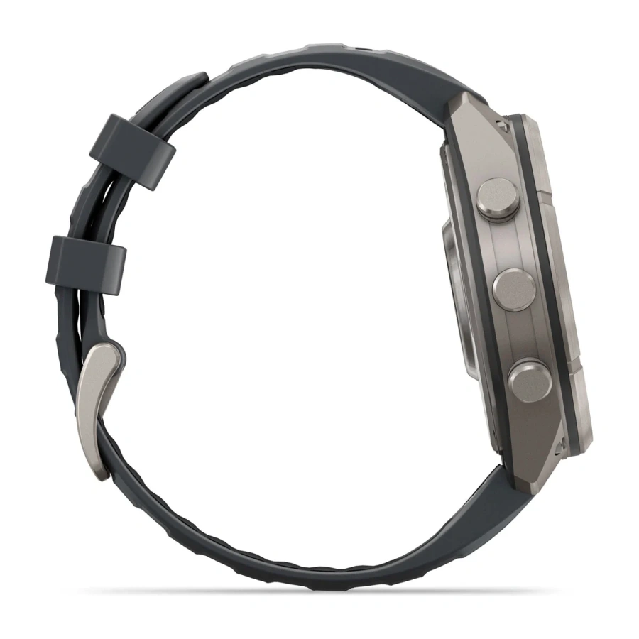 Смарт-годинник Garmin Fenix 9 Pro 47mm Titanium Case with Graphite/Black Silicone Band (010-04336-25/26)