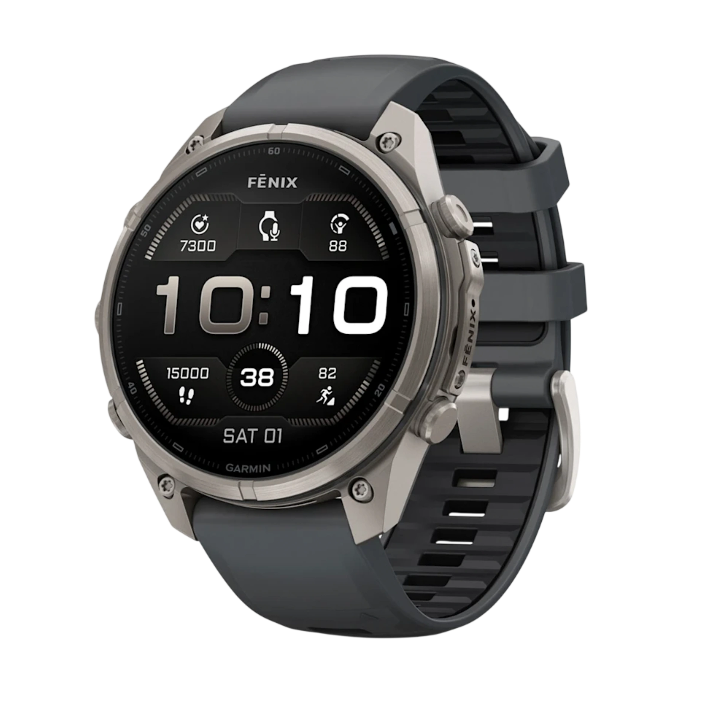 Смарт-годинник Garmin Fenix 9 Pro 47mm Titanium Case with Graphite/Black Silicone Band (010-04336-25/26)