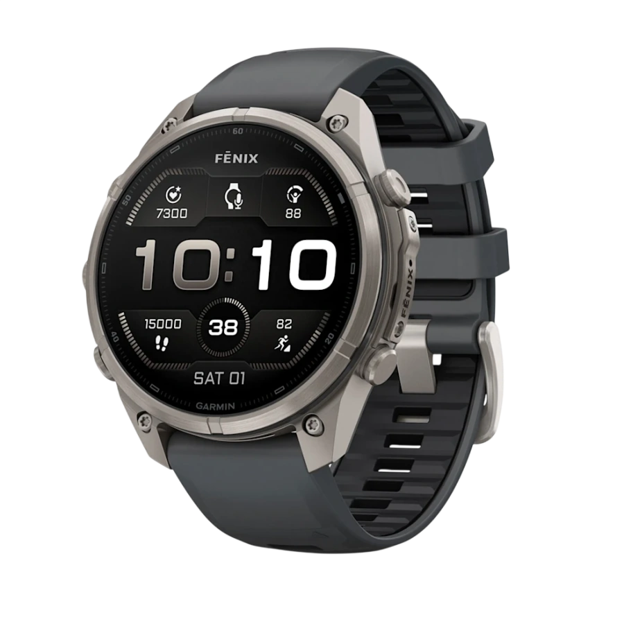 Смарт-годинник Garmin Fenix 9 Pro 47mm Titanium Case with Graphite/Black Silicone Band (010-04336-25/26)