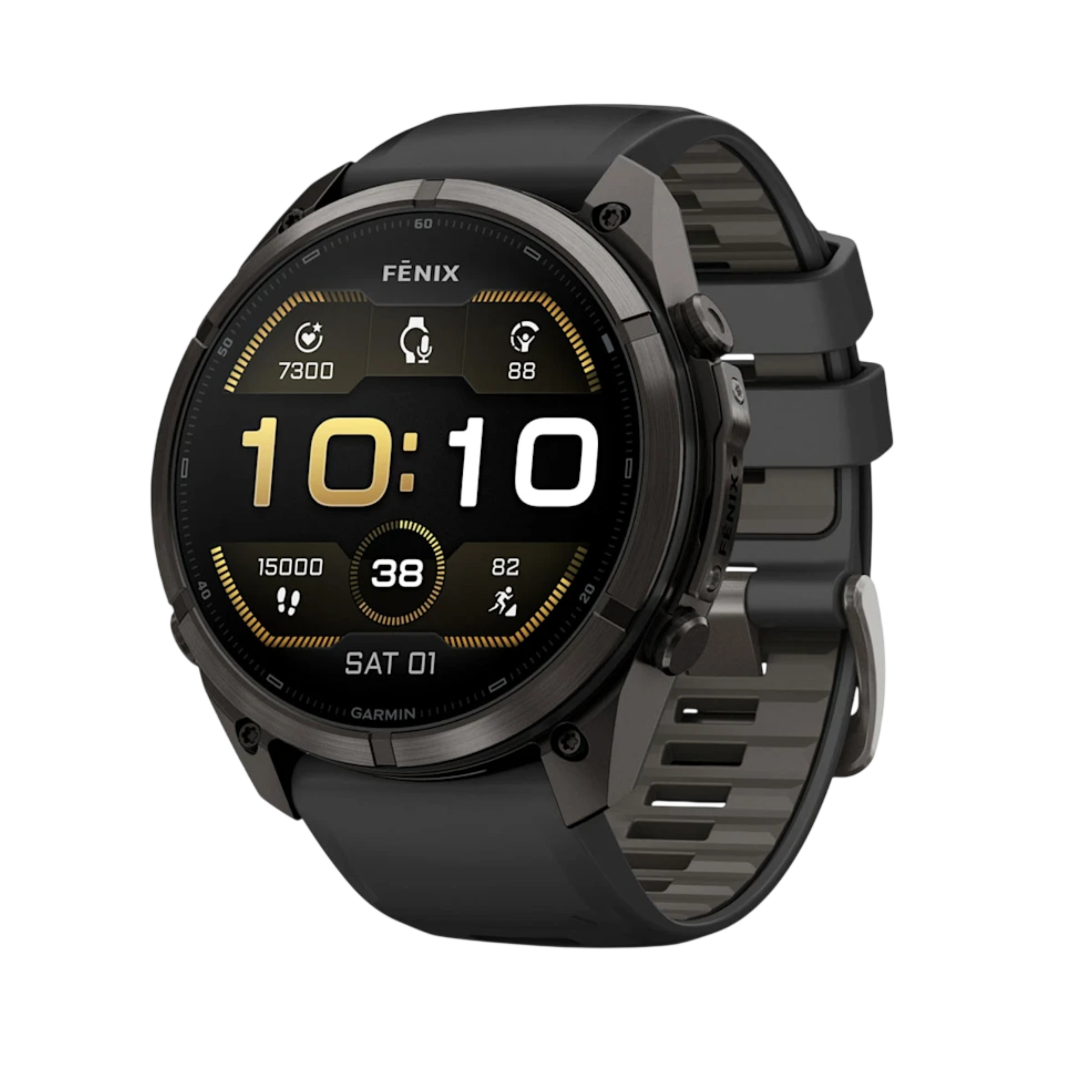 Смарт-годинник Garmin Fenix 9 Pro 51mm Carbon Gray DLC Titanium Case with Black/Pebble Gray Silicone Band (010-04337-15/16)