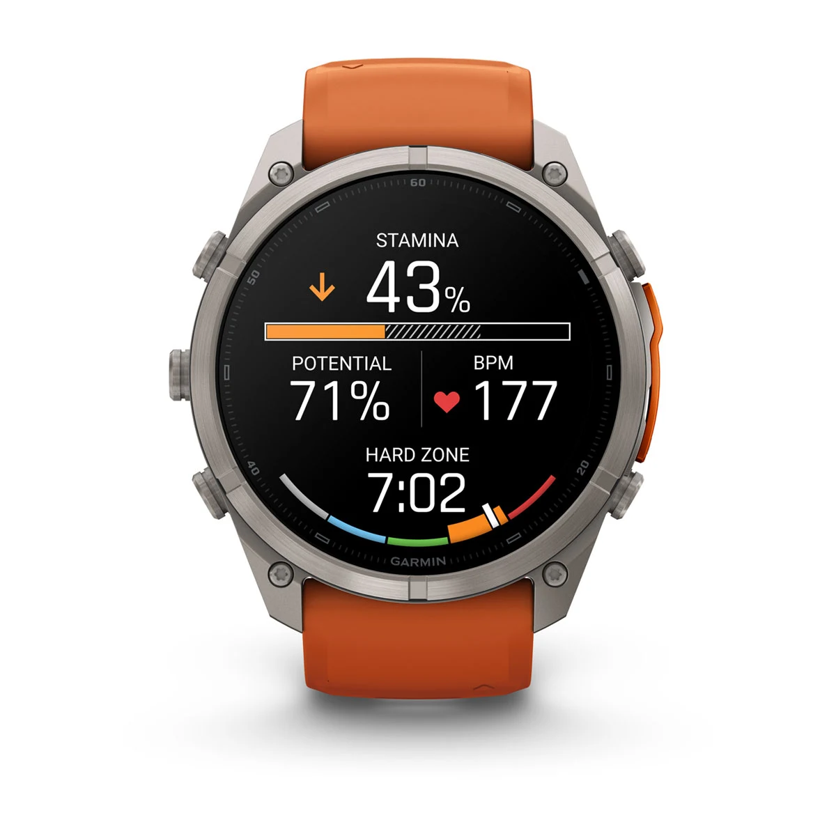 Смарт-годинник Garmin Fenix 9 Pro 51mm Titanium Case with Autumn Orange/Spark Orange Silicone Band (010-04337-05/06)