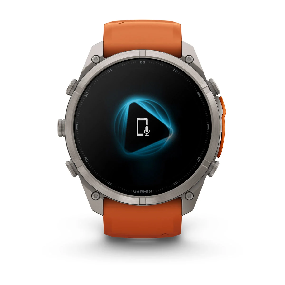 Смарт-годинник Garmin Fenix 9 Pro 51mm Titanium Case with Autumn Orange/Spark Orange Silicone Band (010-04337-05/06)