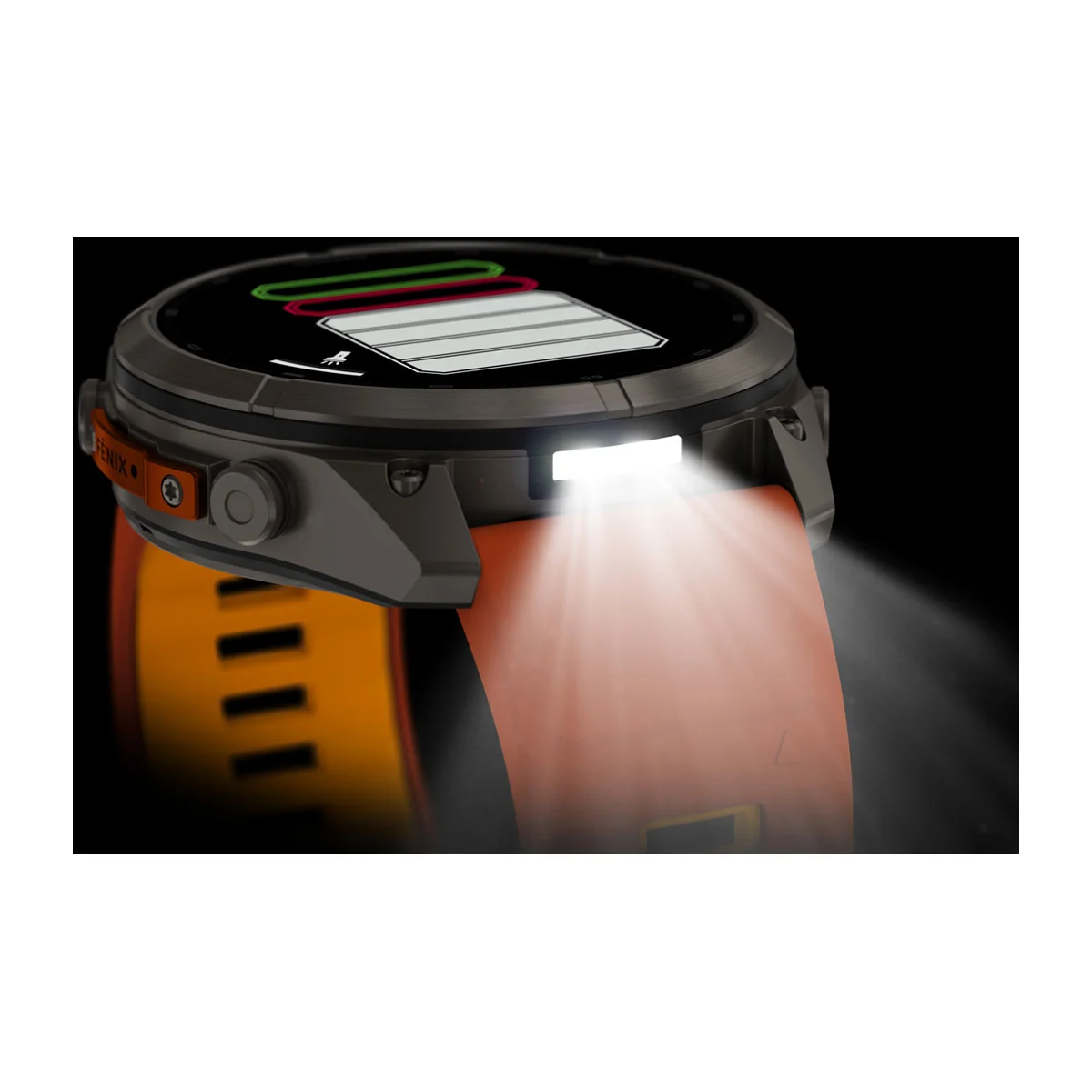 Смарт-годинник Garmin Fenix 9 Pro 51mm Titanium Case with Autumn Orange/Spark Orange Silicone Band (010-04337-05/06)