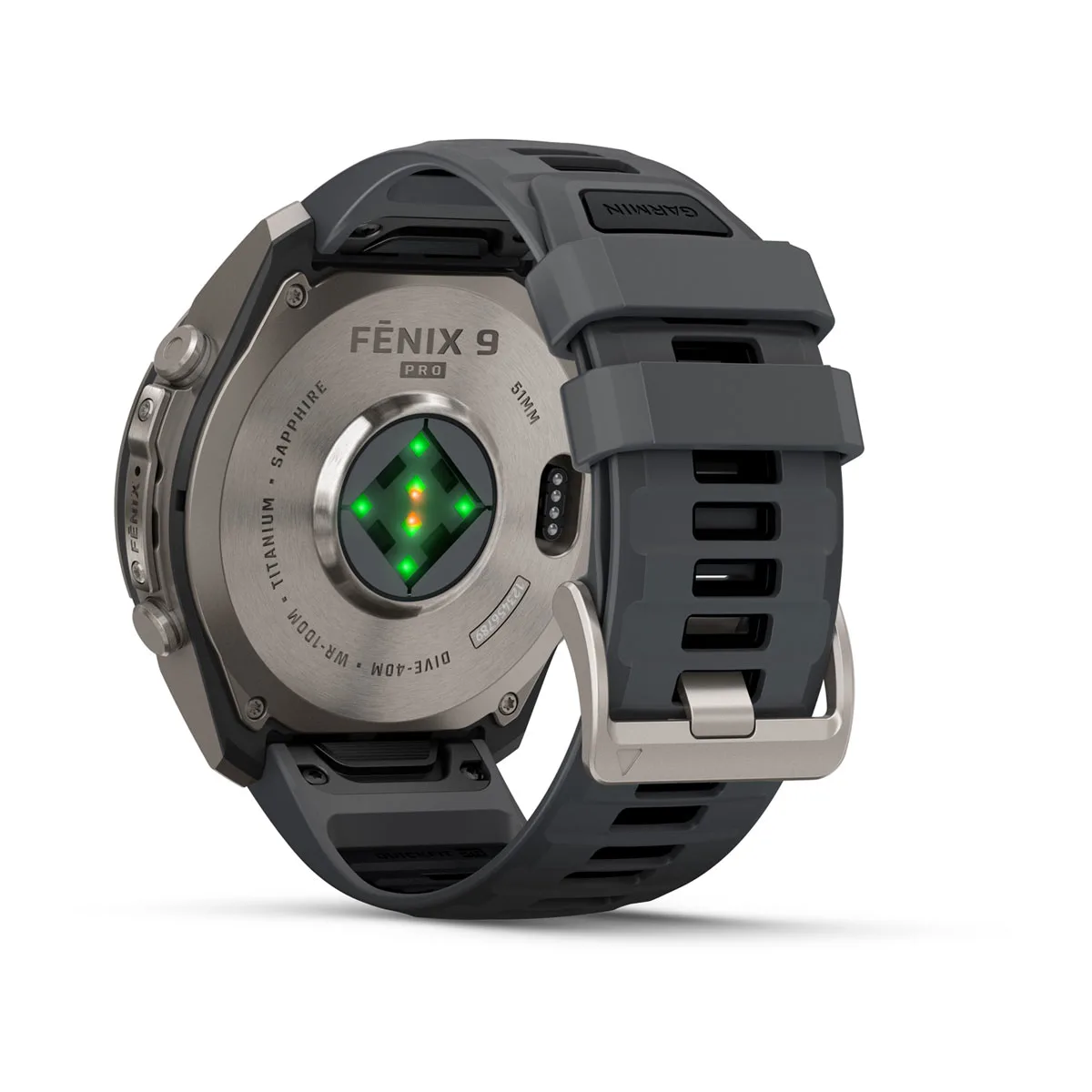 Смарт-годинник Garmin Fenix 9 Pro inReach 51mm Titanium Case with Graphite/Black Silicone Band (010-04337-20/21)
