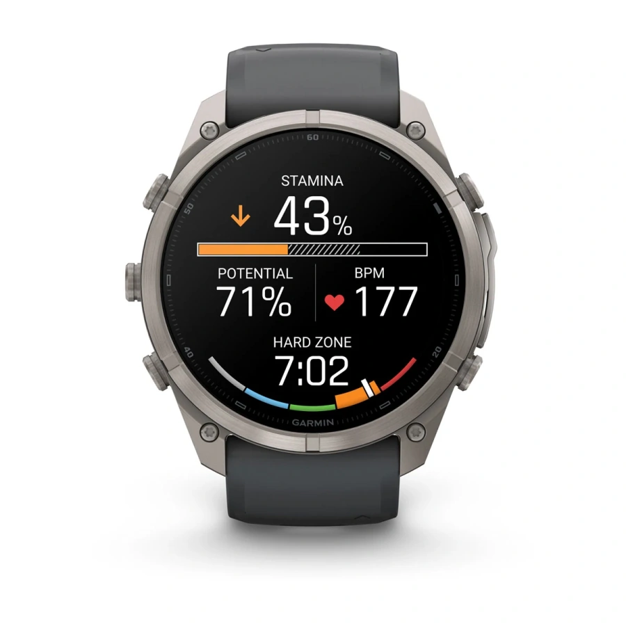 Смарт-годинник Garmin Fenix 9 Pro inReach 51mm Titanium Case with Graphite/Black Silicone Band (010-04337-20/21)