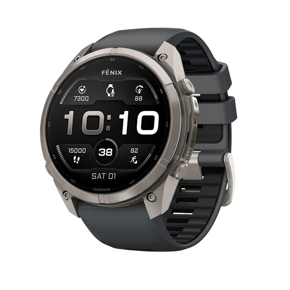 Смарт-годинник Garmin Fenix 9 Pro 51mm Titanium Case with Graphite/Black Silicone Band (010-04337-25/26)