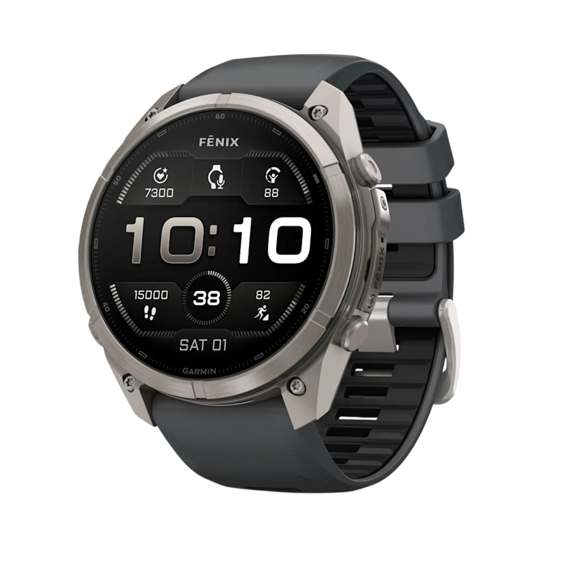 Смарт-годинник Garmin Fenix 9 Pro 51mm Titanium Case with Graphite/Black Silicone Band (010-04337-25/26)