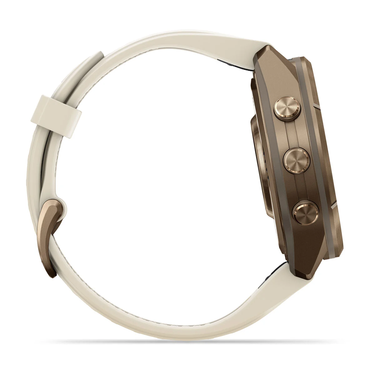 Смарт-годинник Garmin Fenix 9 Pro inReach 43mm Autumn Gold Titanium Case with Cream/French Gray Silicone Band (010-04335-20/21)