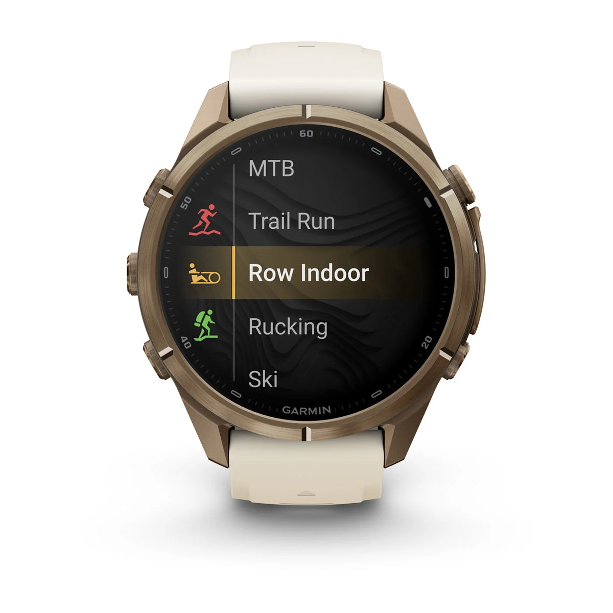 Смарт-годинник Garmin Fenix 9 Pro inReach 43mm Autumn Gold Titanium Case with Cream/French Gray Silicone Band (010-04335-20/21)