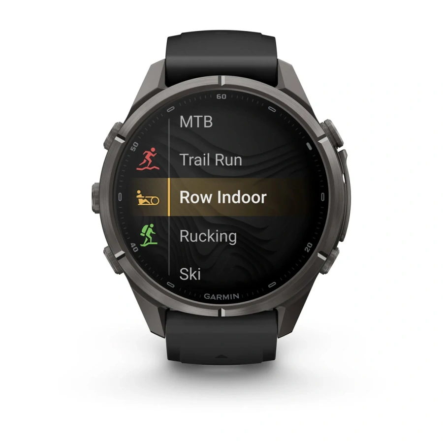 Смарт-годинник Garmin Fenix 9 Pro inReach 43mm Carbon Gray DLC Titanium Case with Black/Pebble Gray Silicone Band (010-04335-10/11)