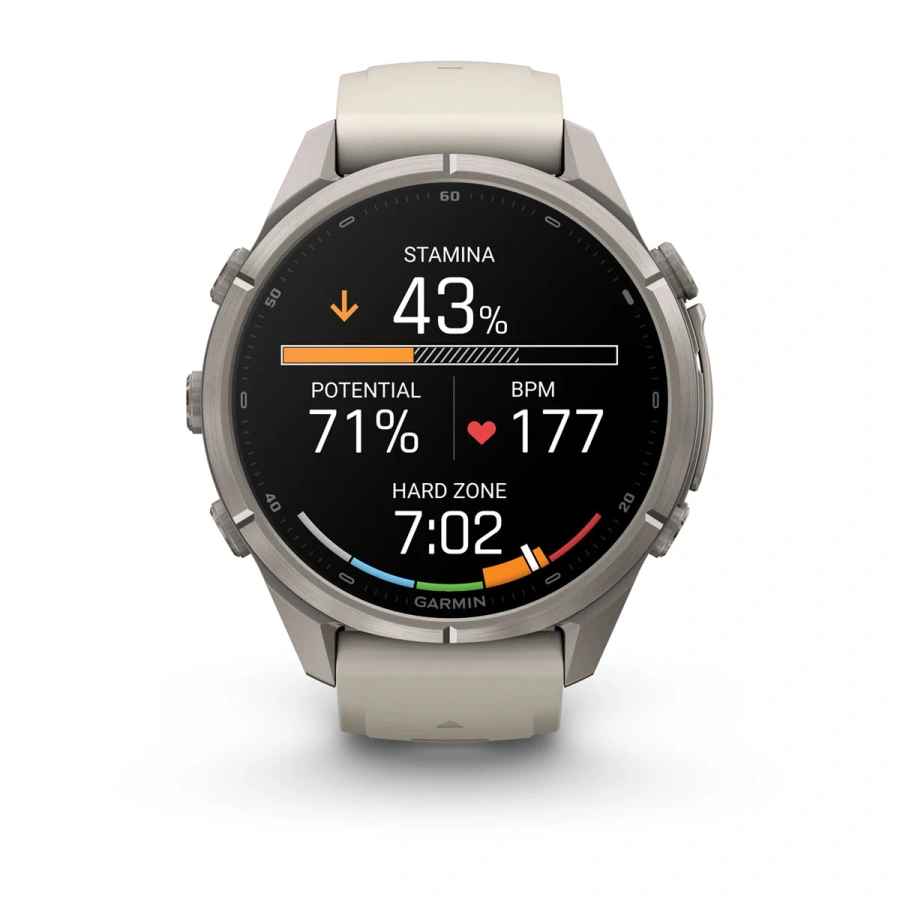 Смарт-годинник Garmin Fenix 9 Pro inReach 43mm Titanium Case with Fog Gray/Dark Sandstone Silicone Band (010-04335-80/81)