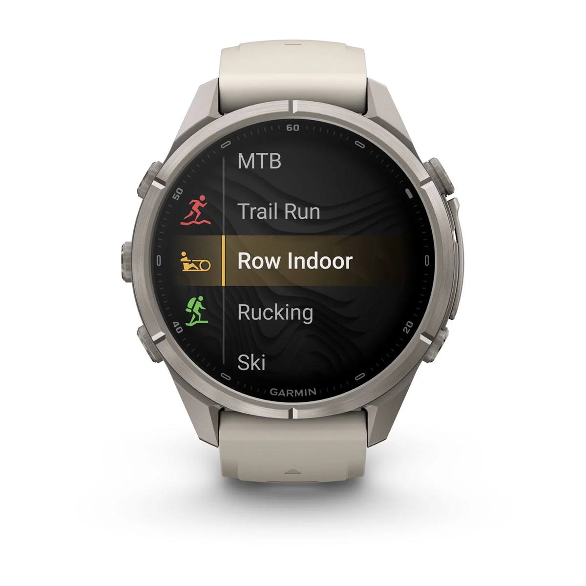 Смарт-годинник Garmin Fenix 9 Pro inReach 43mm Titanium Case with Fog Gray/Dark Sandstone Silicone Band (010-04335-80/81)