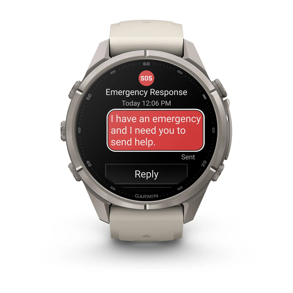 Смарт-годинник Garmin Fenix 9 Pro inReach 43mm Titanium Case with Fog Gray/Dark Sandstone Silicone Band (010-04335-80/81)