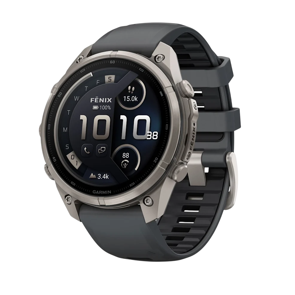 Смарт-годинник Garmin Fenix 9 Pro inReach 47mm Titanium Case with Graphite/Black Silicone Band (010-04336-20/21)