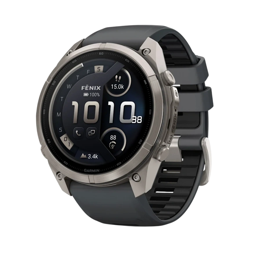 Смарт-годинник Garmin Fenix 9 Pro inReach 51mm Titanium Case with Graphite/Black Silicone Band (010-04337-20/21)