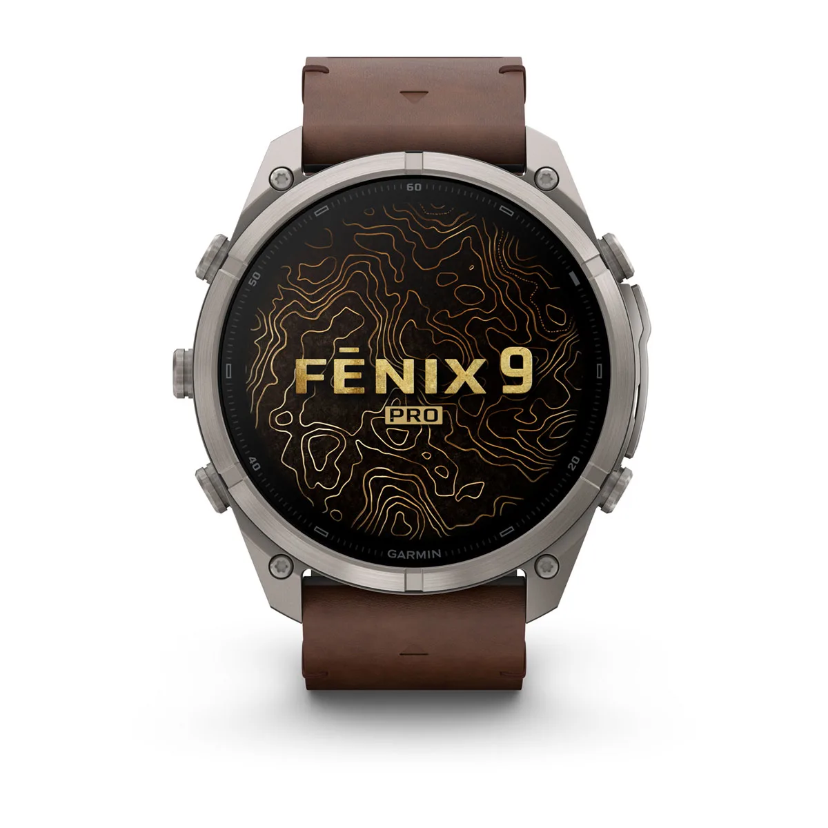 Смарт-годинник Garmin Fenix 9 Pro inReach 51mm Titanium Case with Walnut Leather Band (010-04337-40)