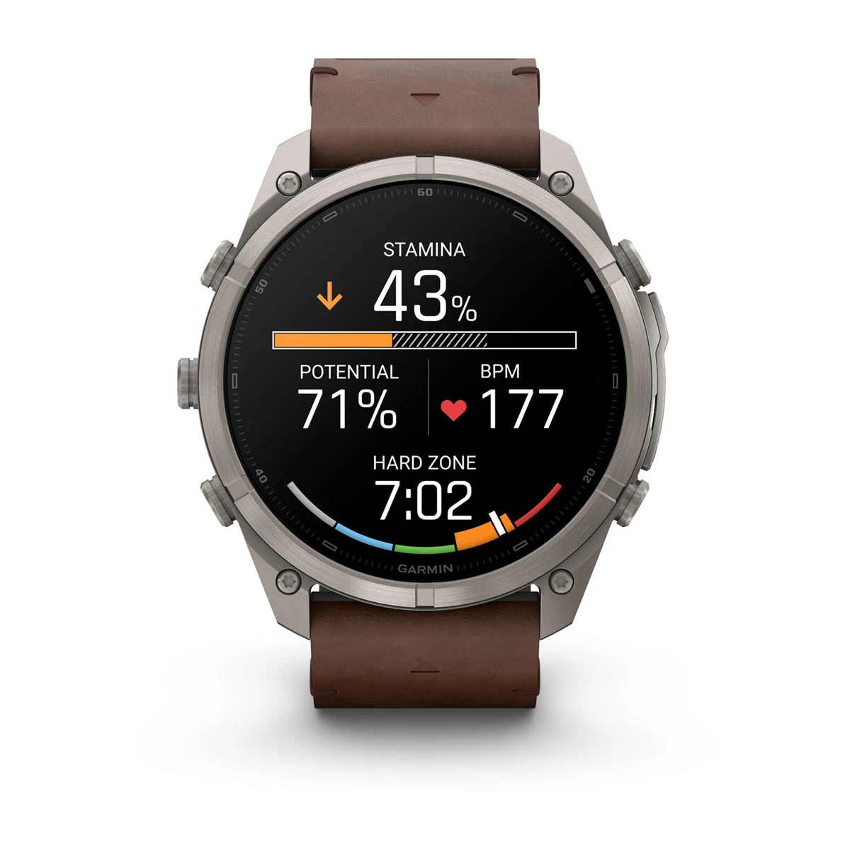 Смарт-годинник Garmin Fenix 9 Pro inReach 51mm Titanium Case with Walnut Leather Band (010-04337-40)