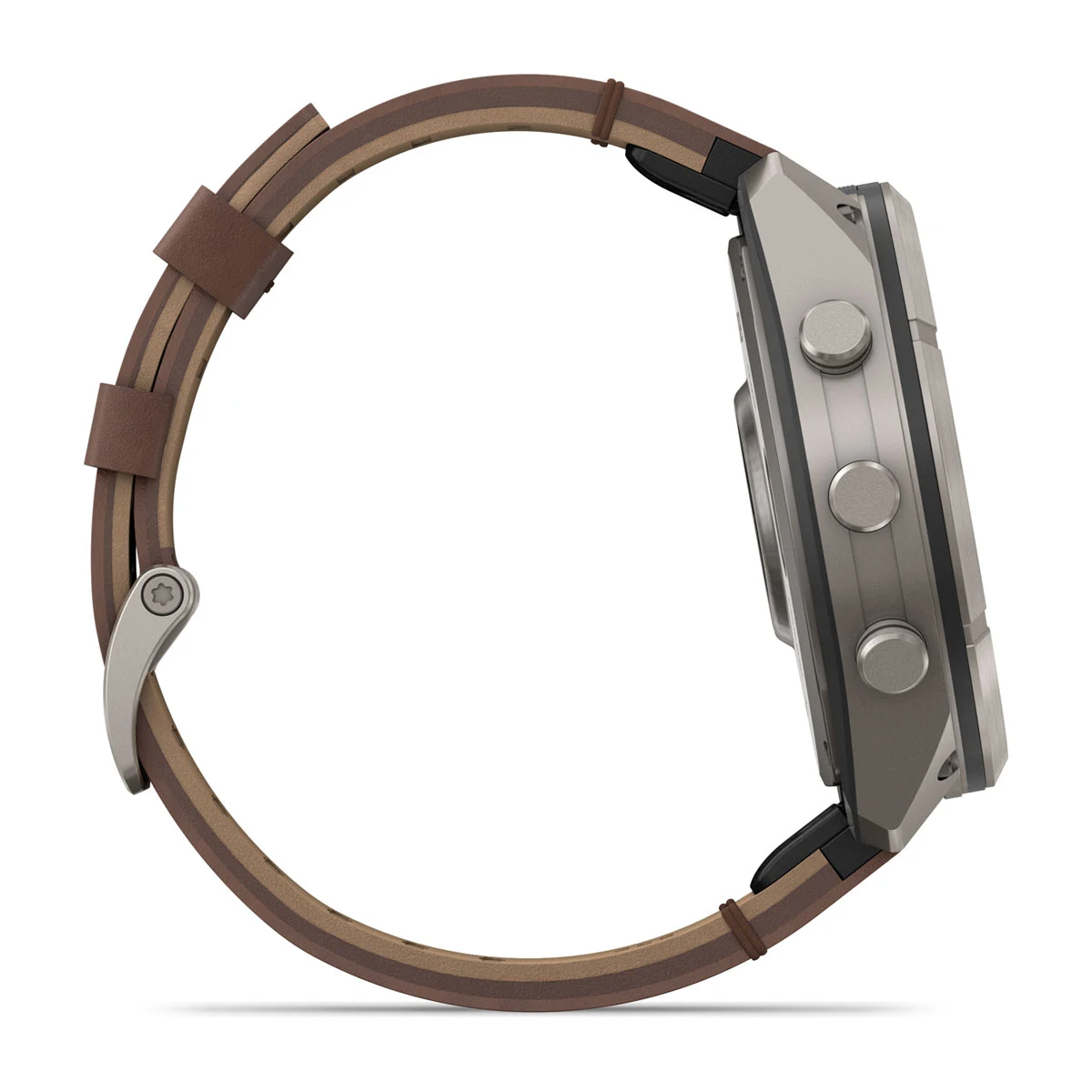 Смарт-годинник Garmin Fenix 9 Pro inReach 51mm Titanium Case with Walnut Leather Band (010-04337-40)