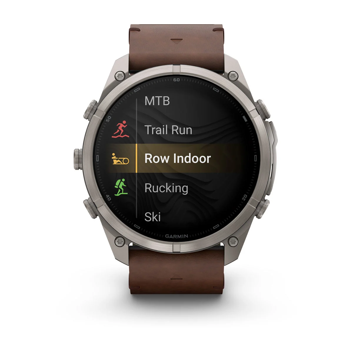 Смарт-годинник Garmin Fenix 9 Pro inReach 51mm Titanium Case with Walnut Leather Band (010-04337-40)