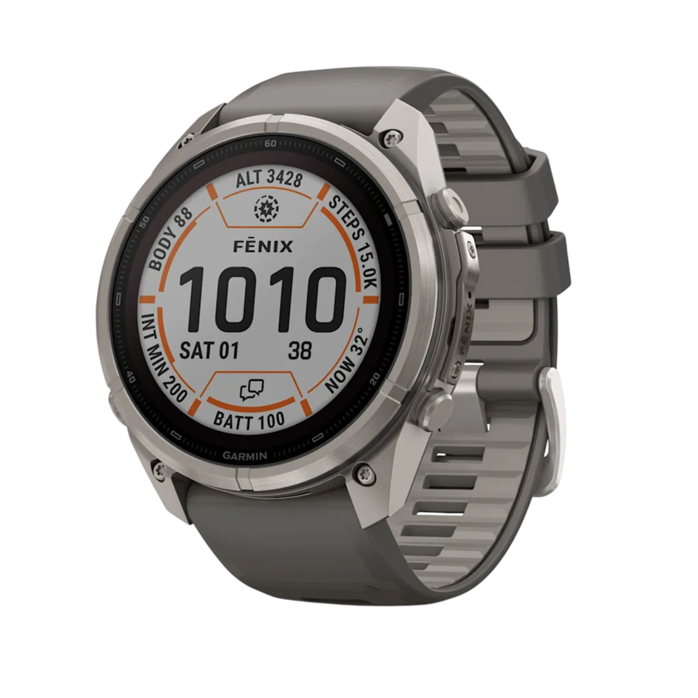 Смарт-годинник Garmin Fenix 9 Pro inReach Solar 51mm Titanium Case with Pebble Gray/Silver Gray Silicone Band (010-04339-00/01)