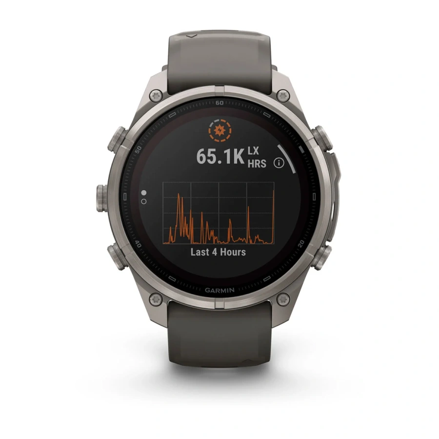 Смарт-годинник Garmin Fenix 9 Pro inReach Solar 47mm Titanium Case with Pebble Gray/Silver Gray Silicone Band (010-04338-00/01)