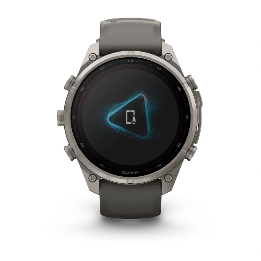 Смарт-годинник Garmin Fenix 9 Pro inReach Solar 47mm Titanium Case with Pebble Gray/Silver Gray Silicone Band (010-04338-00/01)