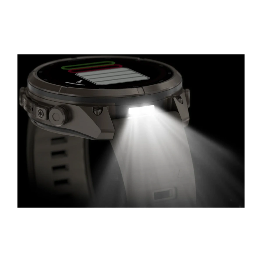 Смарт-годинник Garmin Fenix 9 Pro inReach Solar 47mm Titanium Case with Pebble Gray/Silver Gray Silicone Band (010-04338-00/01)