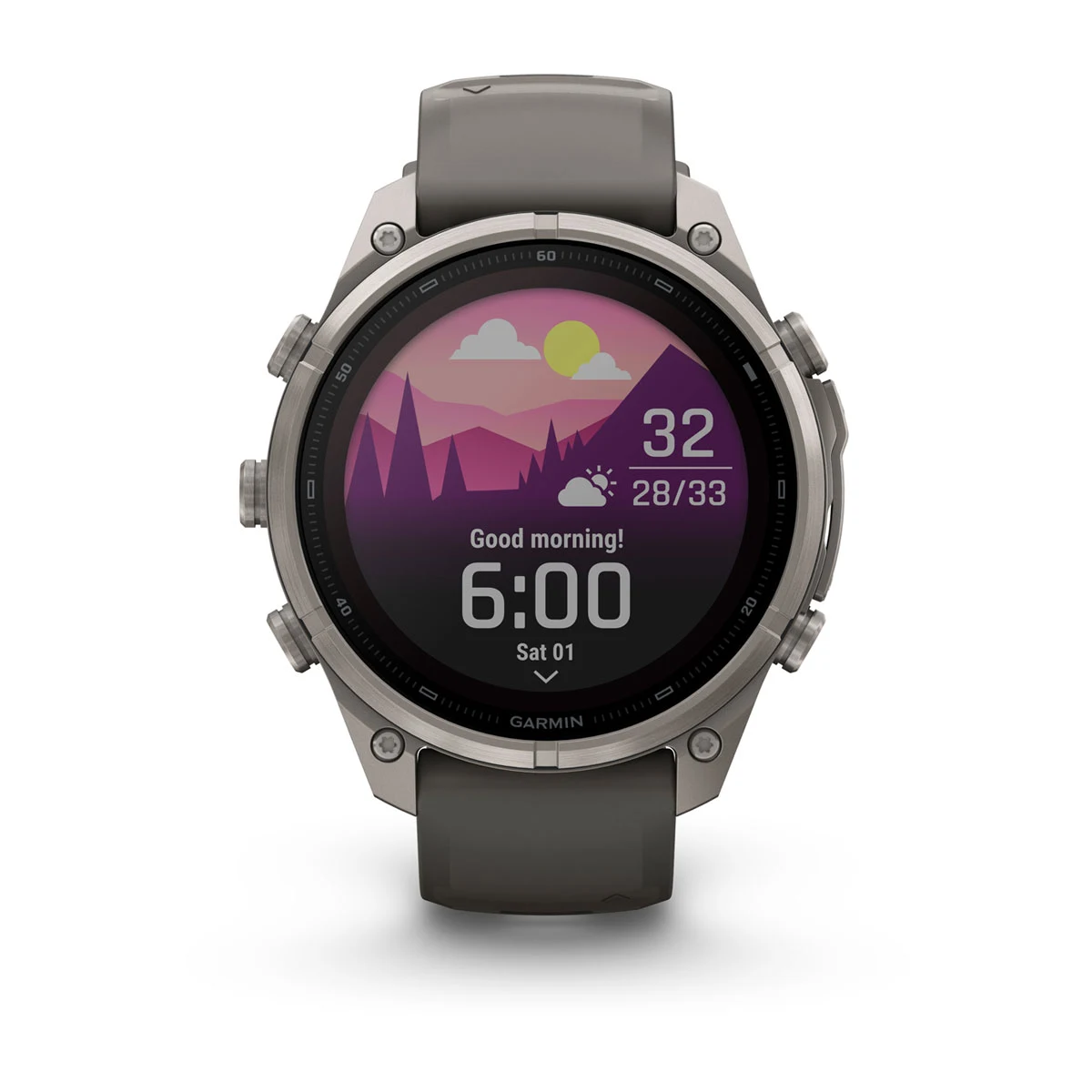 Смарт-годинник Garmin Fenix 9 Pro inReach Solar 47mm Titanium Case with Pebble Gray/Silver Gray Silicone Band (010-04338-00/01)