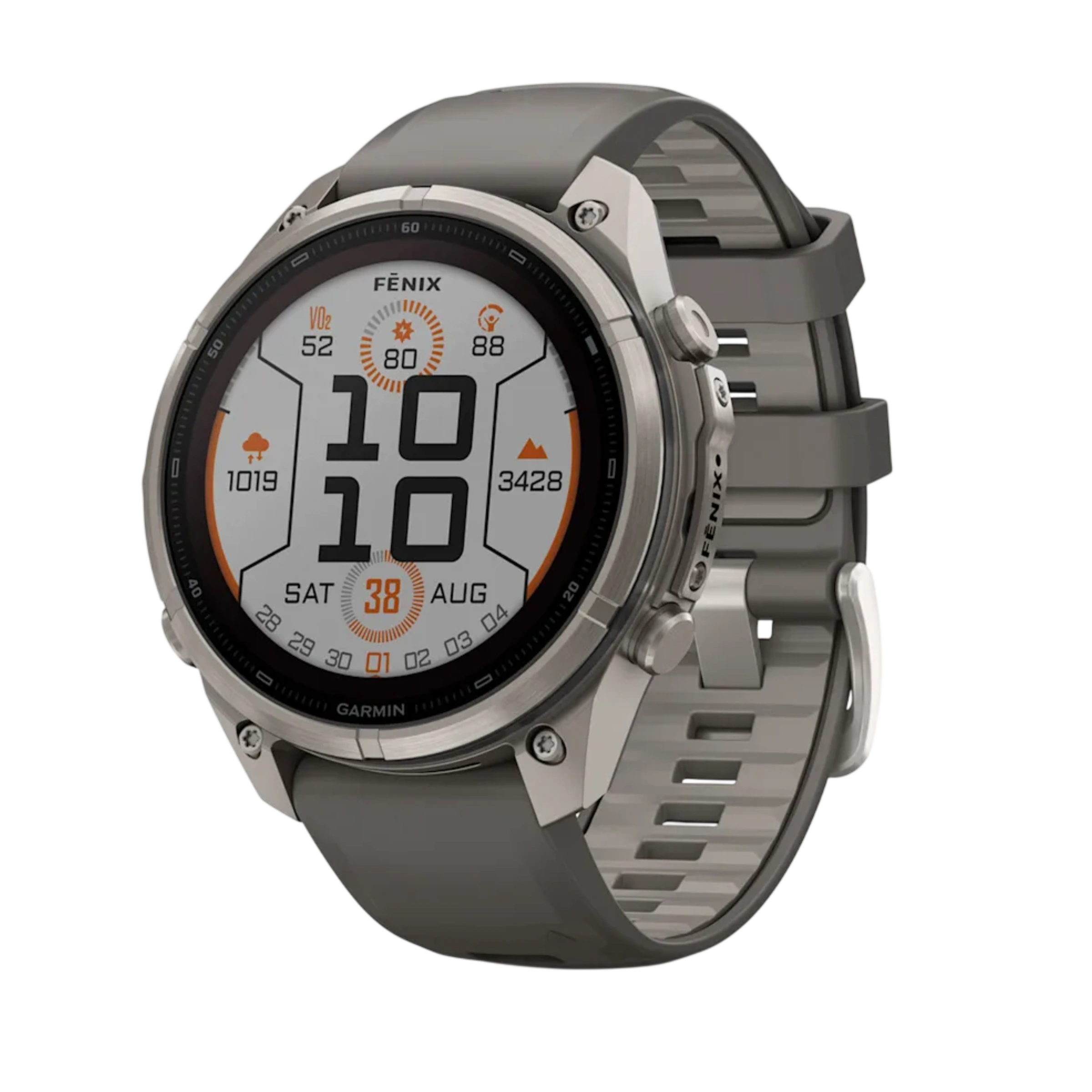 Смарт-годинник Garmin Fenix 9 Pro Solar 47mm Titanium Case with Pebble Gray/Silver Gray Silicone Band (010-04338-05/06)