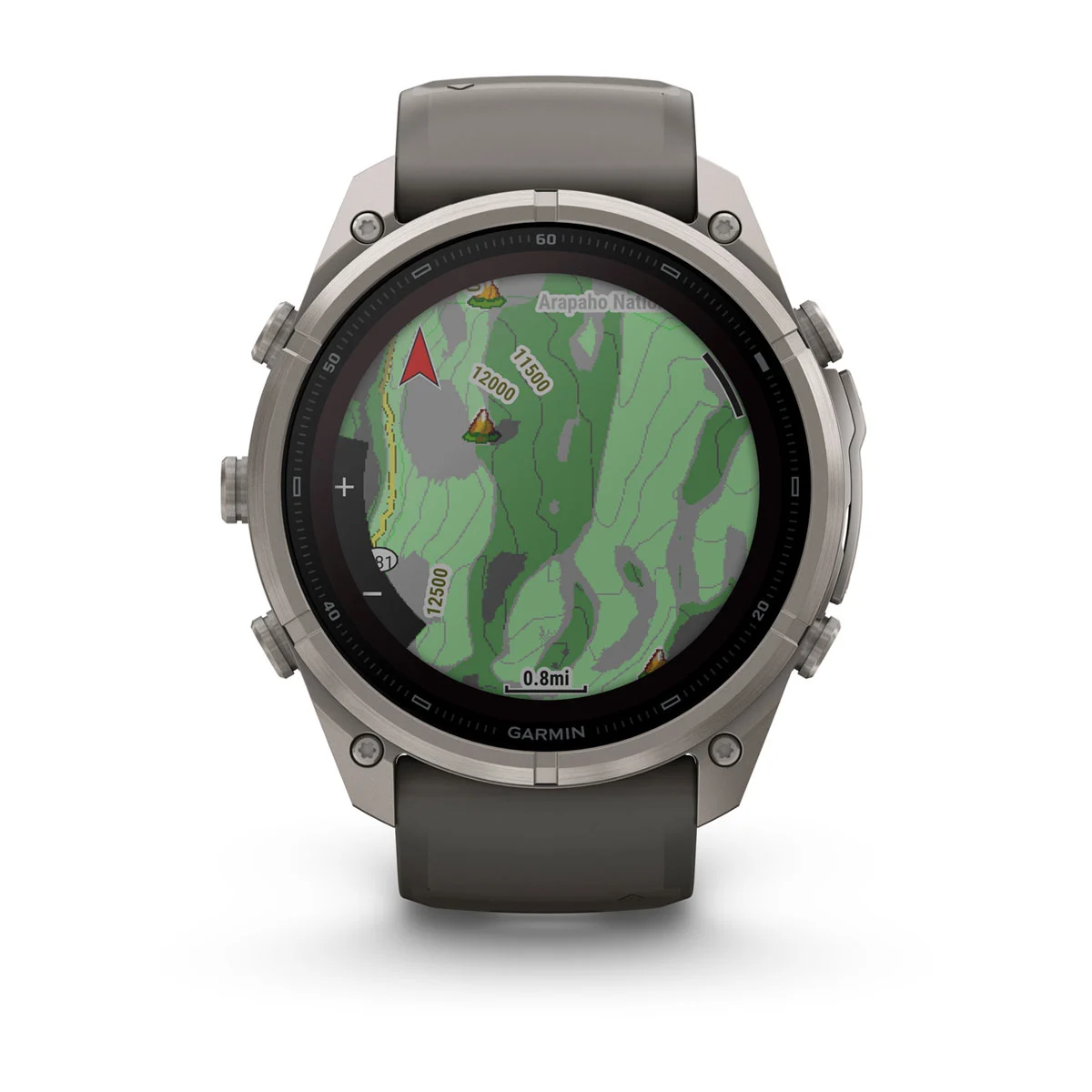 Смарт-годинник Garmin Fenix 9 Pro inReach Solar 51mm Titanium Case with Pebble Gray/Silver Gray Silicone Band (010-04339-00/01)