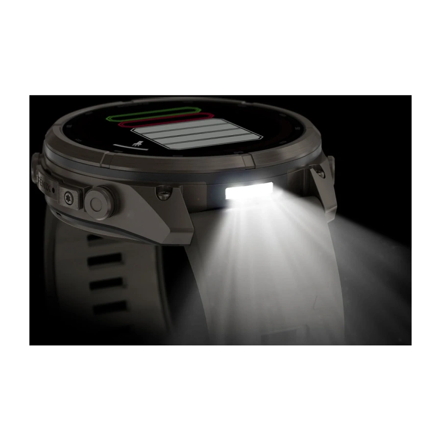 Смарт-годинник Garmin Fenix 9 Pro inReach Solar 51mm Titanium Case with Pebble Gray/Silver Gray Silicone Band (010-04339-00/01)