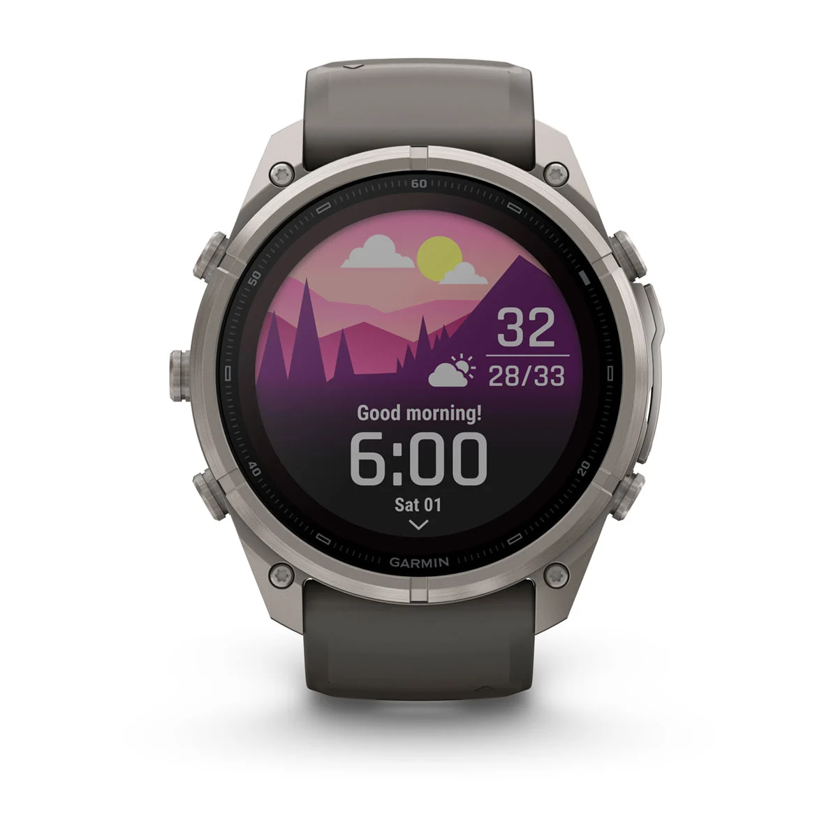 Смарт-годинник Garmin Fenix 9 Pro inReach Solar 51mm Titanium Case with Pebble Gray/Silver Gray Silicone Band (010-04339-00/01)