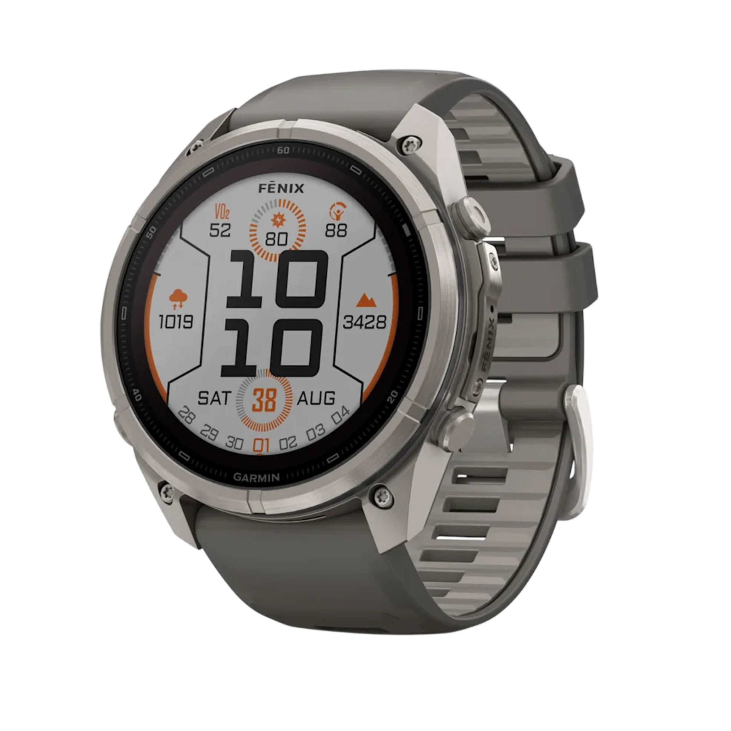 Смарт-годинник Garmin Fenix 9 Pro Solar 51mm Titanium Case with Pebble Gray/Silver Gray Silicone Band (010-04339-05/06)