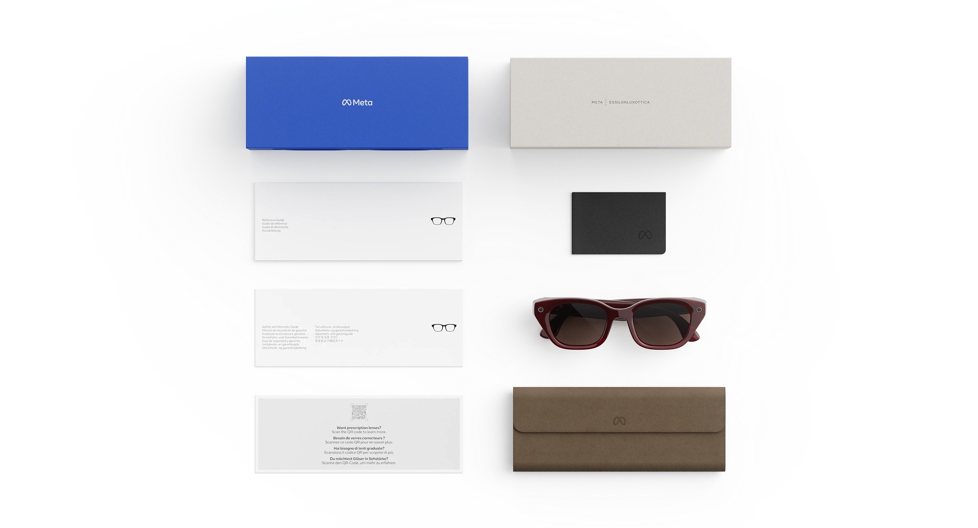 Смарт-окуляри Meta Capri Standard Crimson Frame / Chocolate Polarized Lenses