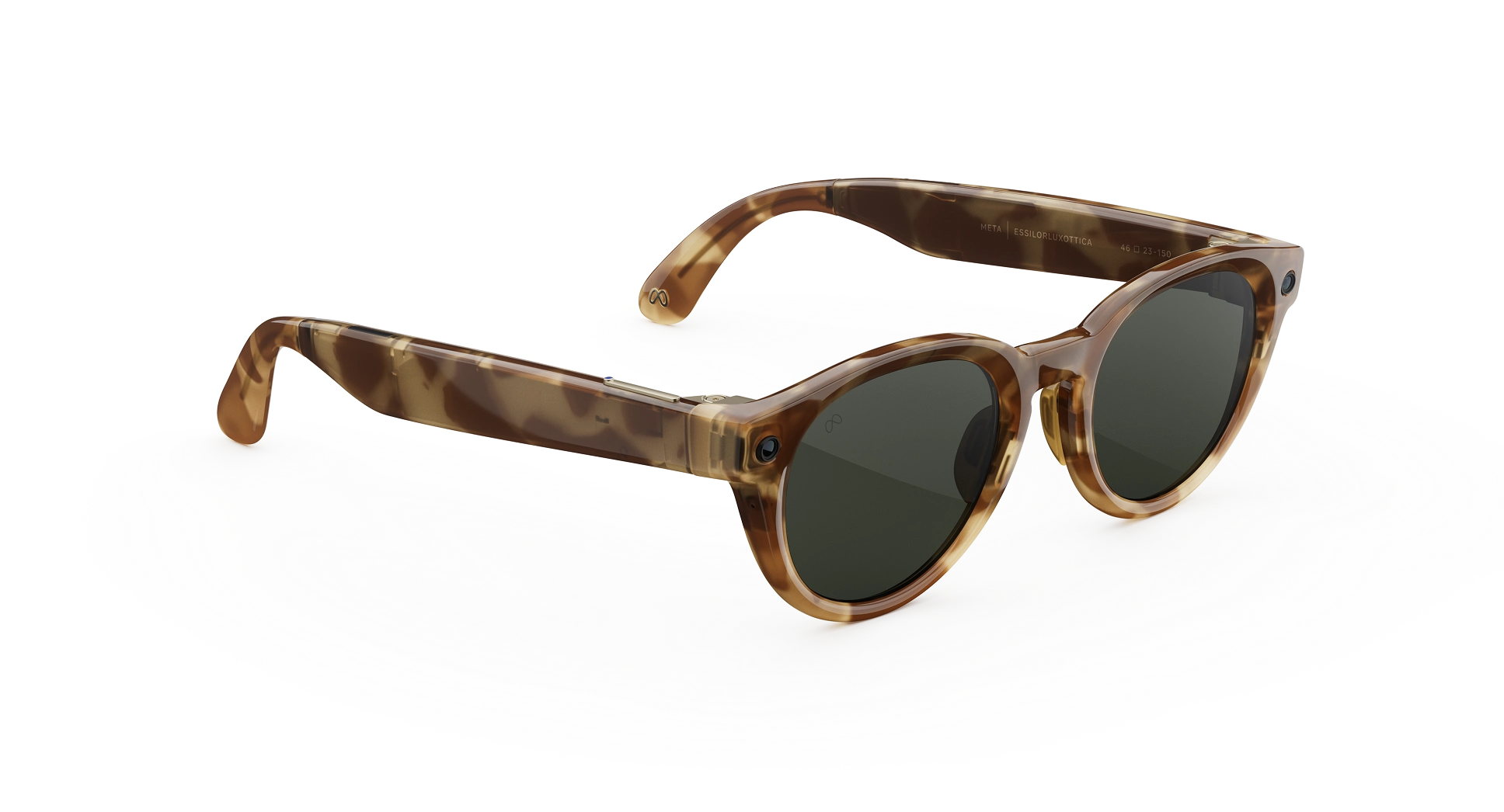 Смарт-окуляри Meta Nova Small Honey Tortoise Frame / Clear to Graphite Green Transitions Lenses