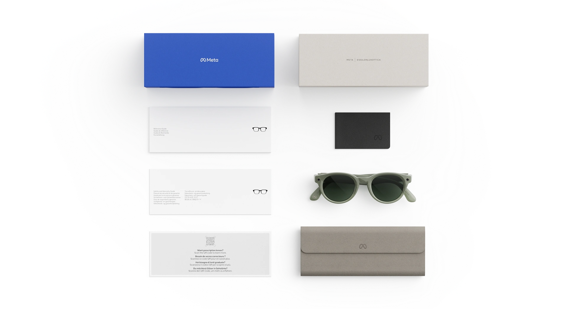 Смарт-окуляри Meta Nova Small Sage Frame / Clear to Emerald Transitions Lenses
