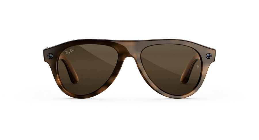 Смарт-очки Ray-Ban | Meta Aviator [Gen 3] Standard Polished Havana Frame / Clear to Brown Transitions Lenses (RW4016 6905M4 54-18)