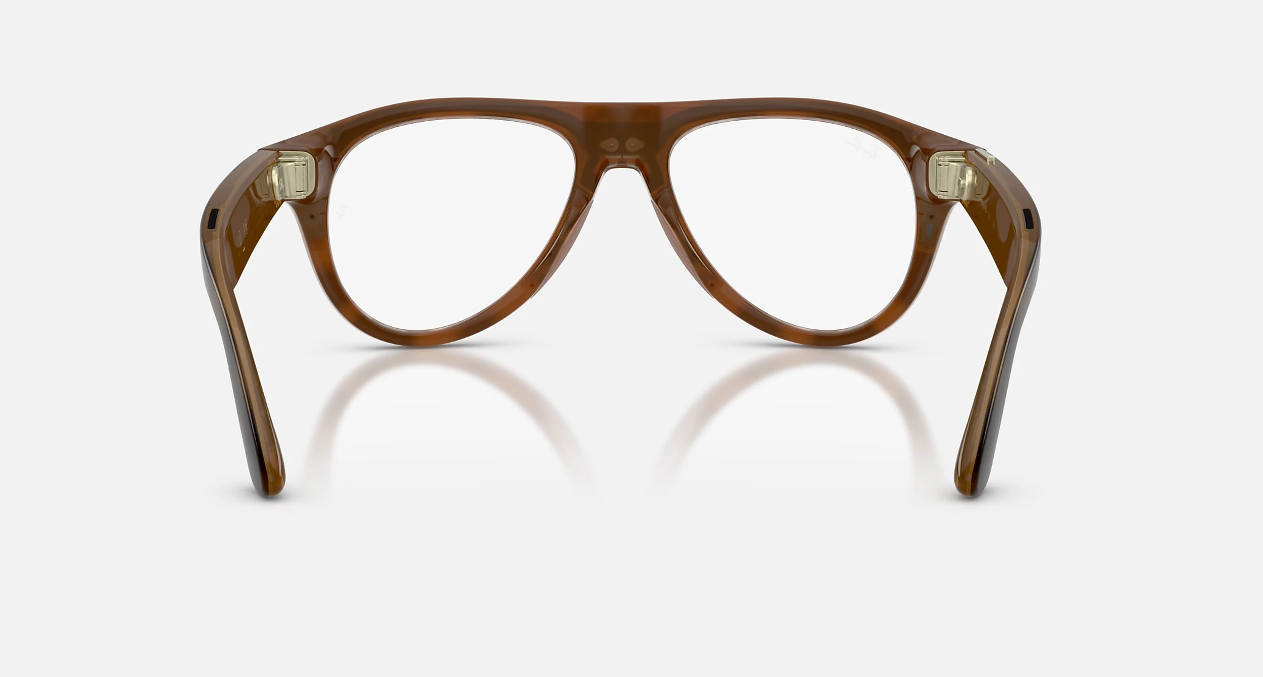 Смарт-очки Ray-Ban | Meta Aviator [Gen 3] Standard Polished Havana Frame / Clear to Brown Transitions Lenses (RW4016 6905M4 54-18)