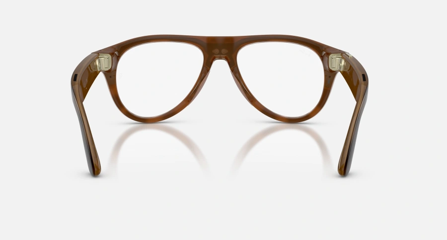 Смарт-очки Ray-Ban | Meta Aviator [Gen 3] Standard Polished Havana Frame / Clear to Brown Transitions Lenses (RW4016 6905M4 54-18)