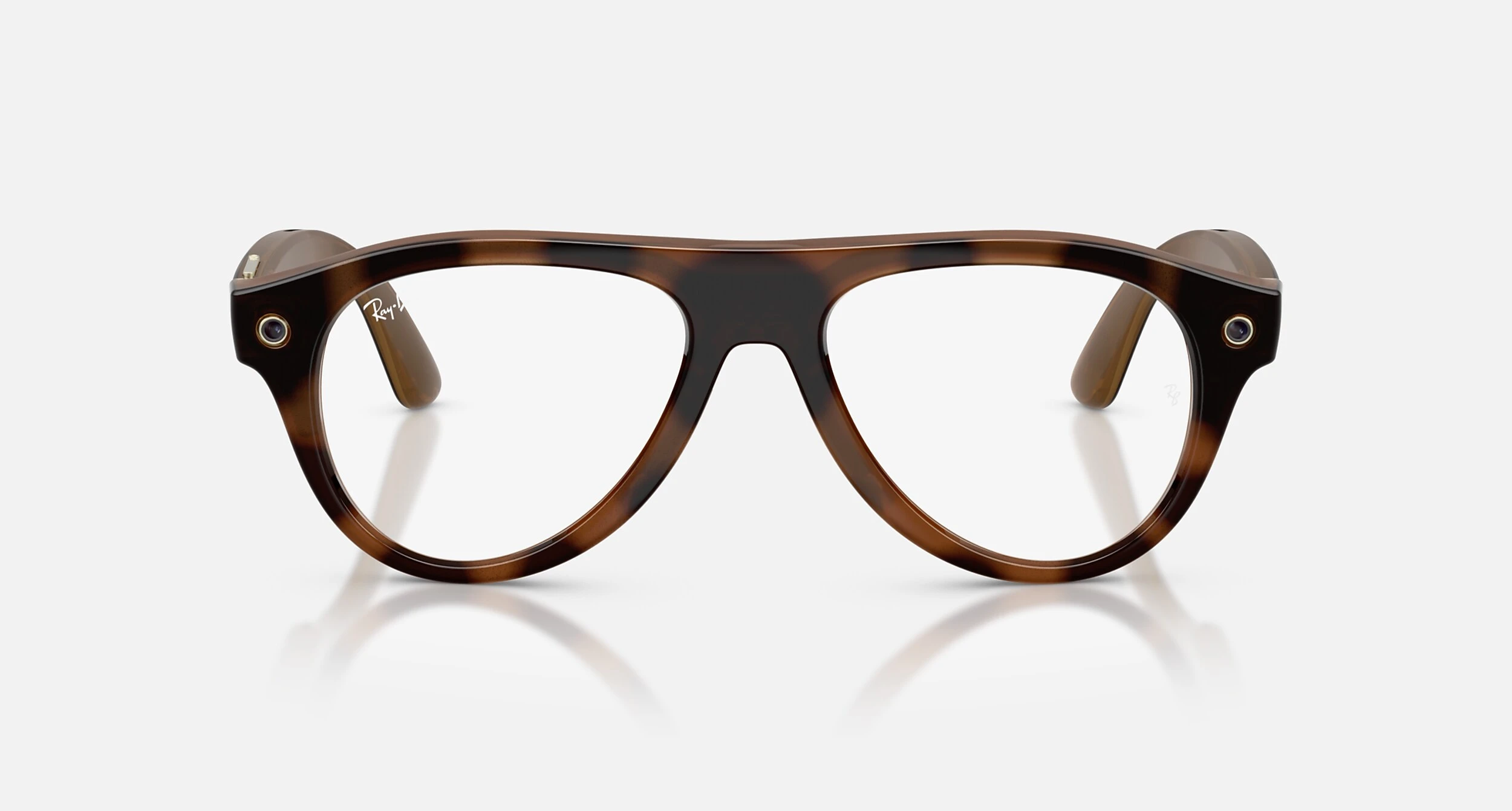 Смарт-очки Ray-Ban | Meta Aviator [Gen 3] Standard Polished Havana Frame / Clear to Brown Transitions Lenses (RW4016 6905M4 54-18)