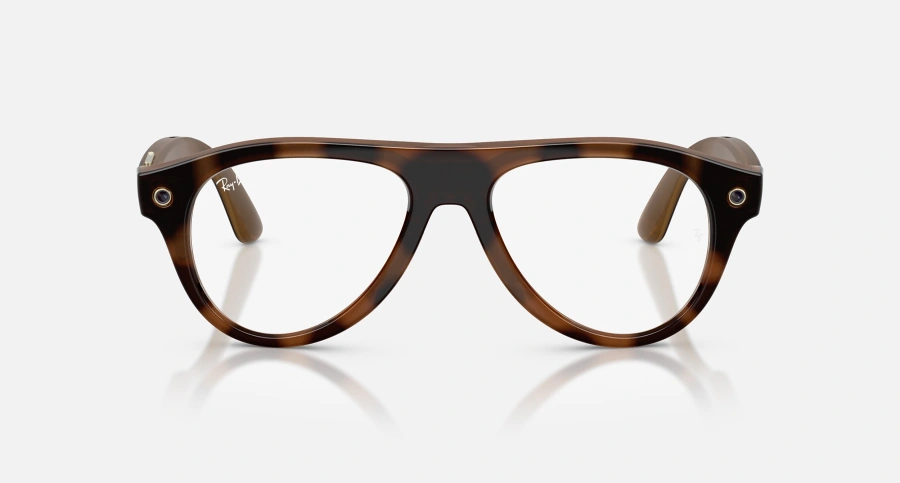 Смарт-очки Ray-Ban | Meta Aviator [Gen 3] Standard Polished Havana Frame / Clear to Brown Transitions Lenses (RW4016 6905M4 54-18)