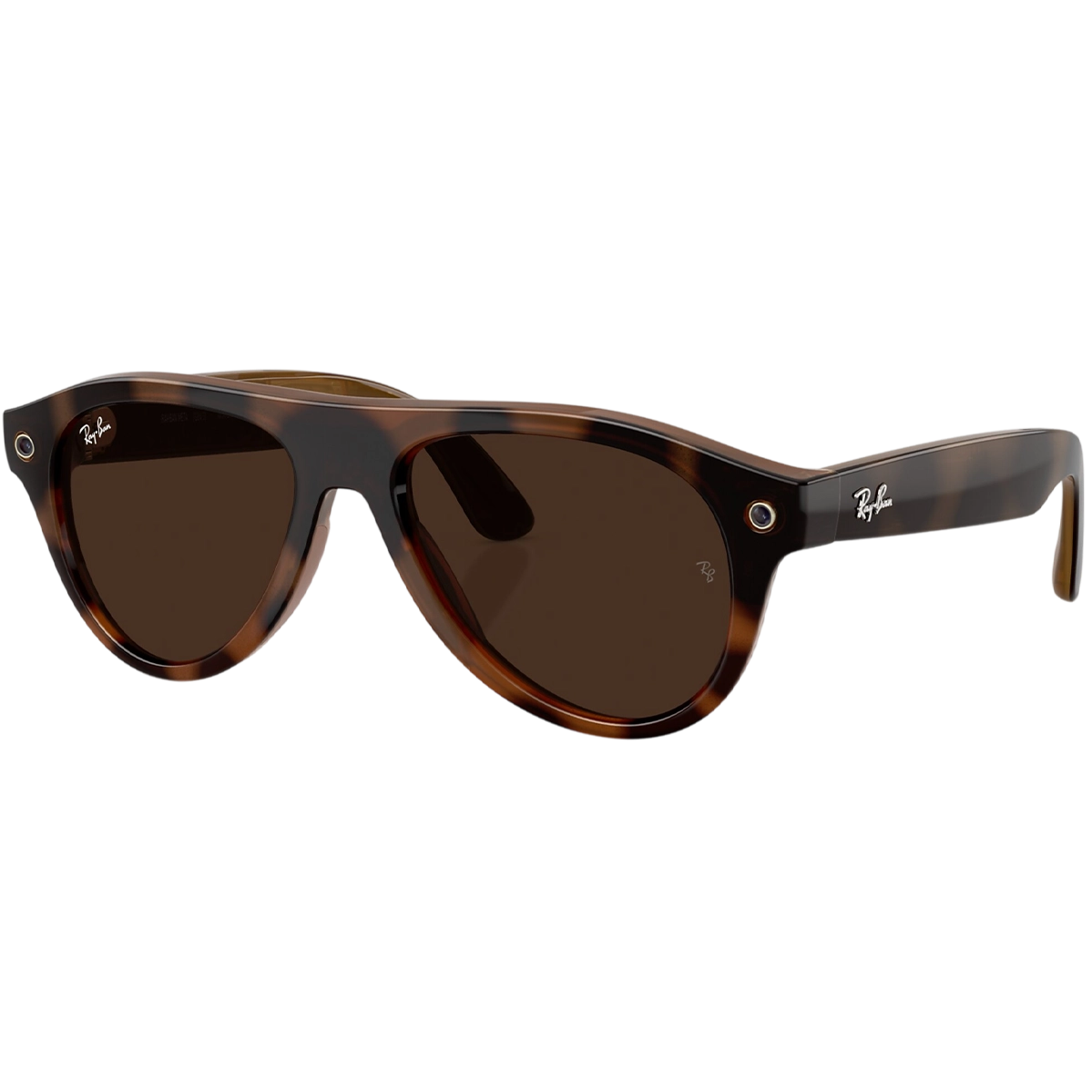 Смарт-очки Ray-Ban | Meta Aviator [Gen 3] Standard Polished Havana Frame / Clear to Brown Transitions Lenses (RW4016 6905M4 54-18)