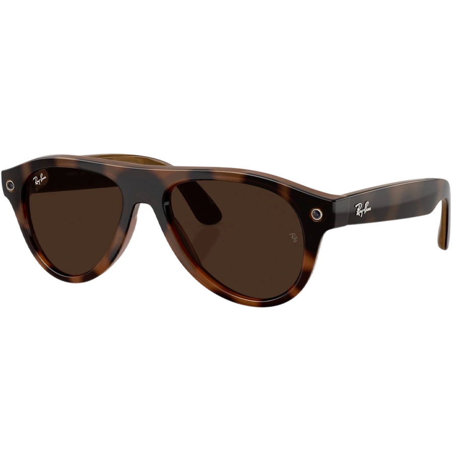 Смарт-очки Ray-Ban | Meta Aviator [Gen 3] Standard Polished Havana Frame / Clear to Brown Transitions Lenses (RW4016 6905M4 54-18)