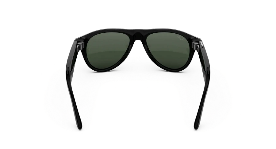 Смарт-очки Ray-Ban | Meta Aviator [Gen 3] Standard Shiny Black Frame / Clear to Green Transitions Lenses (RW4016 6907M4 54-18)