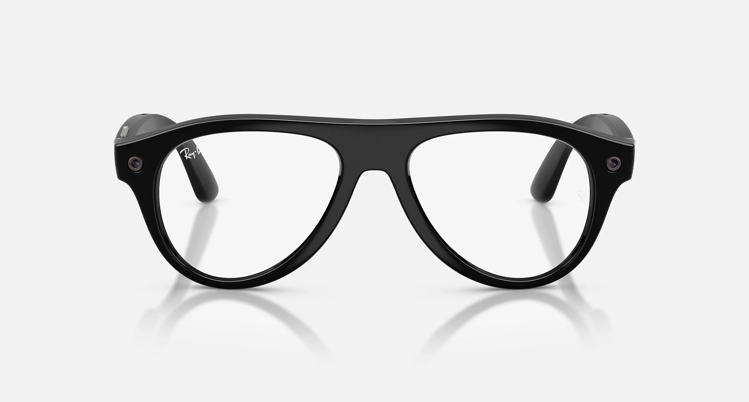 Смарт-очки Ray-Ban | Meta Aviator [Gen 3] Standard Shiny Black Frame / Clear to Green Transitions Lenses (RW4016 6907M4 54-18)