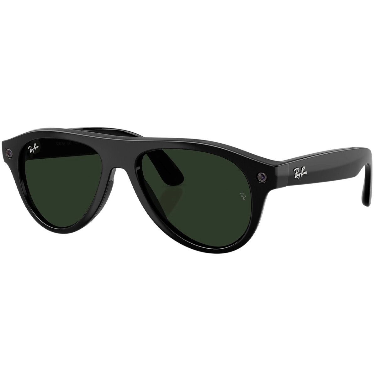 Смарт-очки Ray-Ban | Meta Aviator [Gen 3] Standard Shiny Black Frame / Clear to Green Transitions Lenses (RW4016 6907M4 54-18)