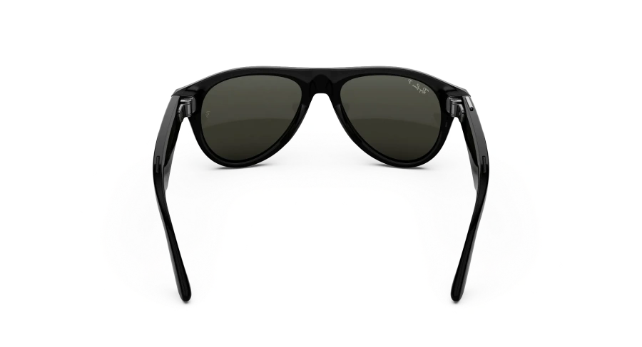 Смарт-окуляри Ray-Ban | Meta Aviator [Gen 3] Standard Shiny Black Frame / Green Polarized Lenses (RW4016 601/9A 54-18)