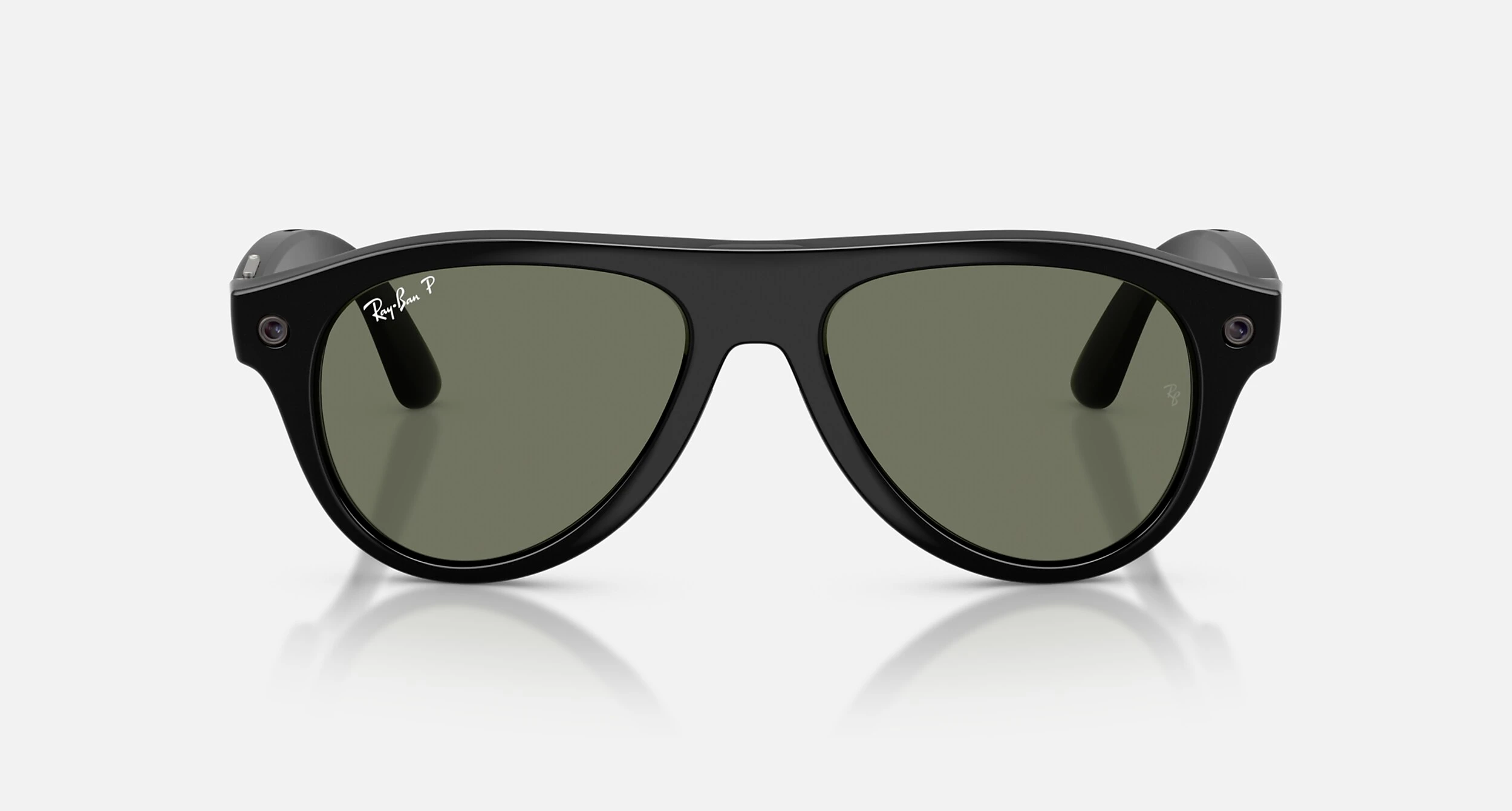 Смарт-окуляри Ray-Ban | Meta Aviator [Gen 3] Standard Shiny Black Frame / Green Polarized Lenses (RW4016 601/9A 54-18)