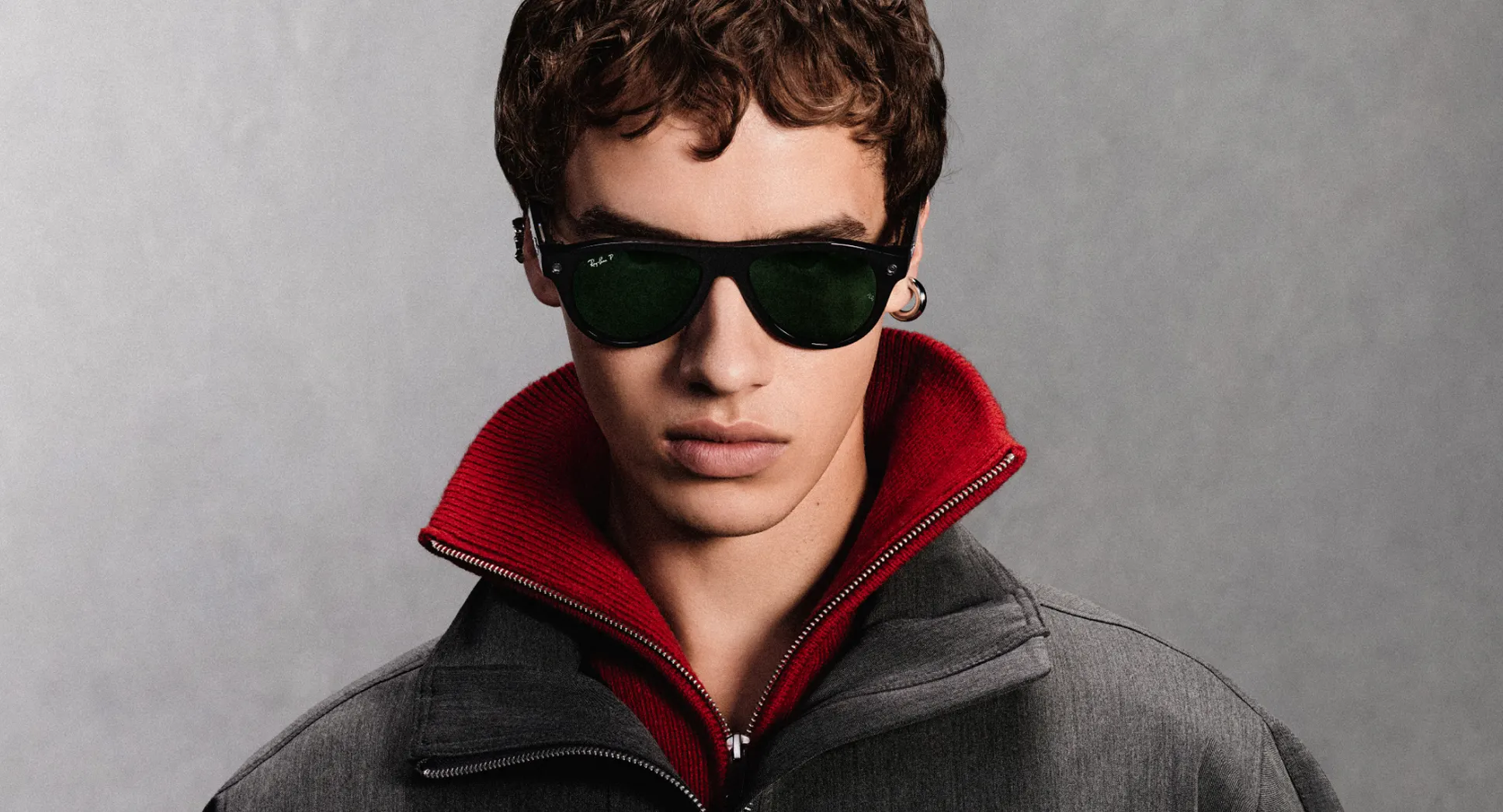 Смарт-окуляри Ray-Ban | Meta Aviator [Gen 3] Standard Shiny Black Frame / Green Polarized Lenses (RW4016 601/9A 54-18)