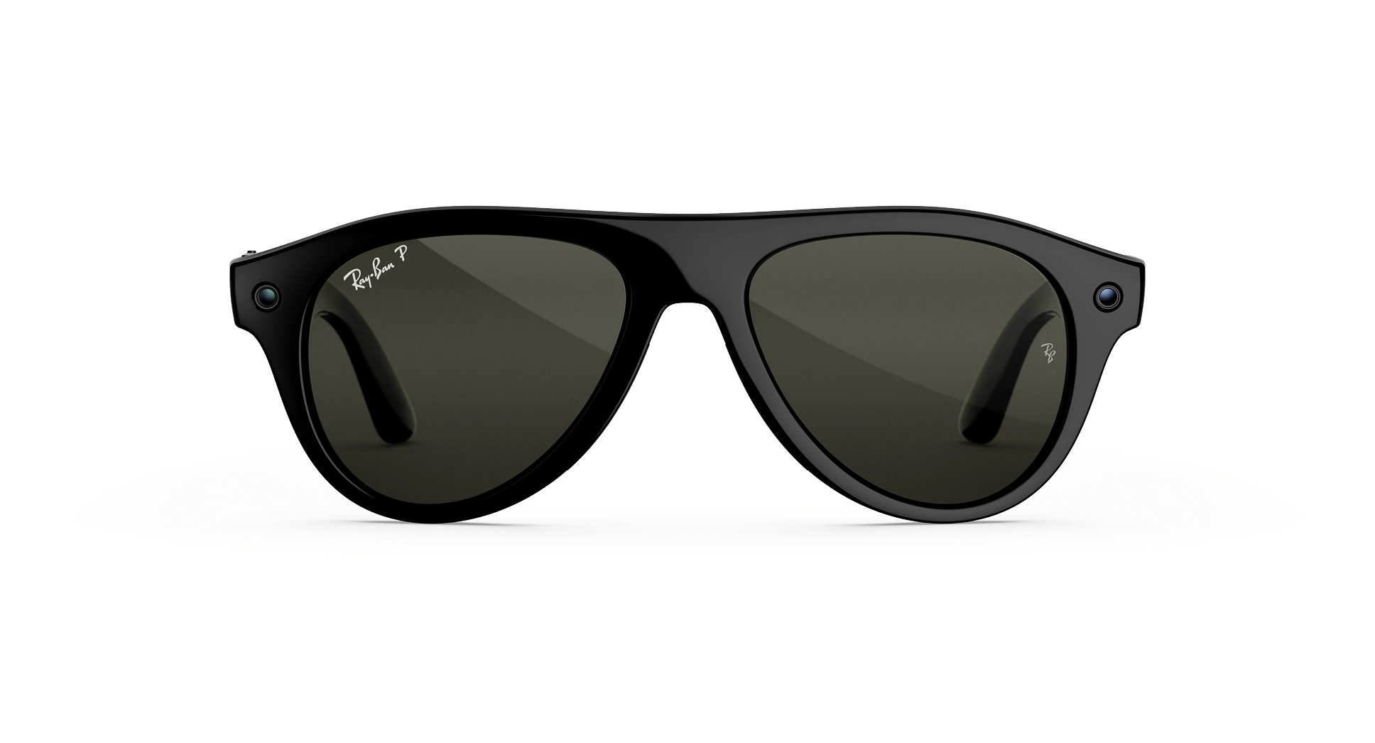 Смарт-окуляри Ray-Ban | Meta Aviator [Gen 3] Standard Shiny Black Frame / Green Polarized Lenses (RW4016 601/9A 54-18)
